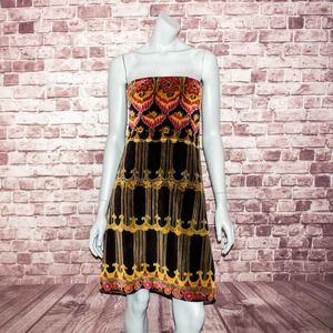 J. Crew Multicolor Strapless Mini Dress